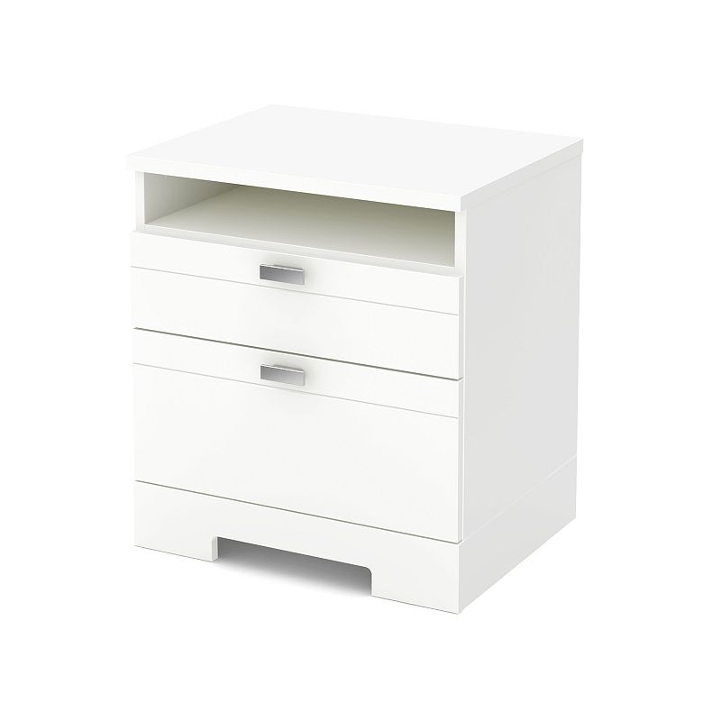 South Shore Reevo Nightstand with Cord Catcher