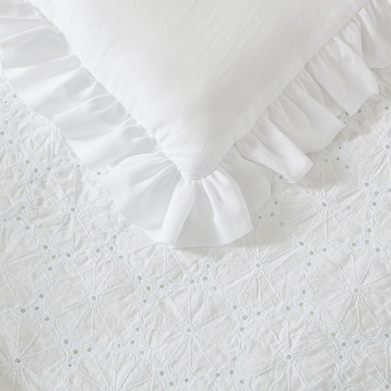 Laura Ashley Eyelet Comforter Set