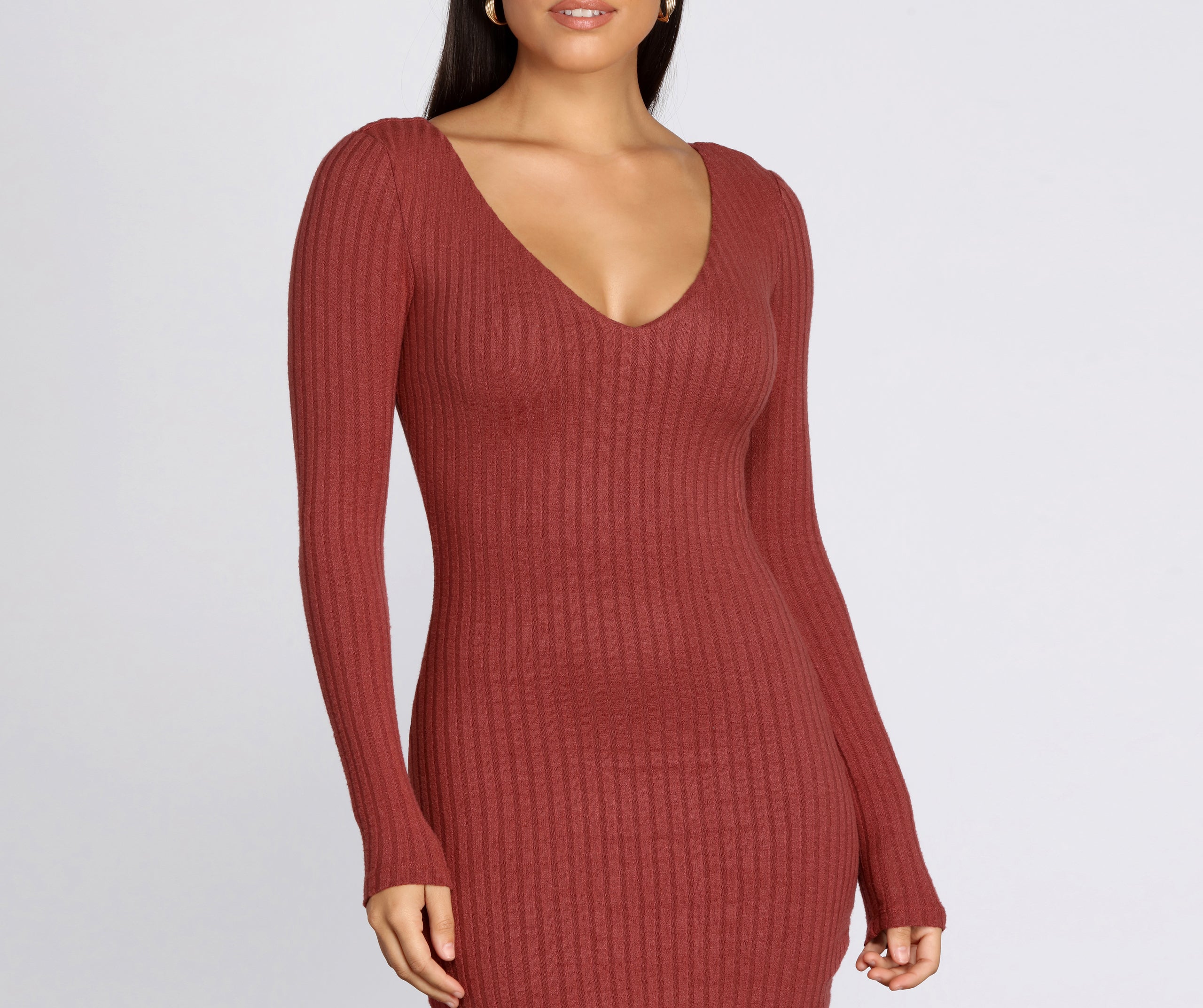 Loving And Living In Knit Midi Dress