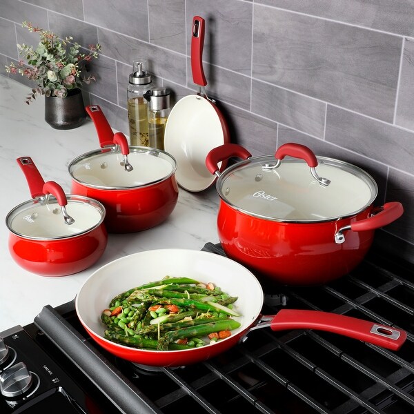 Wright Park 8-Piece Gradient Grey Aluminum Non-Stick Belly S