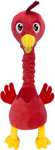 KONG Shakers Bobz Rooster Dog Toy， Coral， Medium