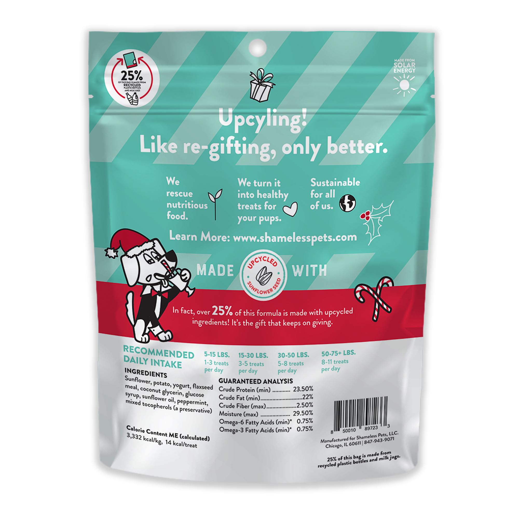 Shameless Pet Treats Nice Soft-Baked Peppermint  Yogurt Flavor for Dogs， 6 oz.