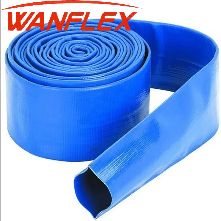 Factory directly supply Flexible soft 1 inch PVC layflat hose car washing hose