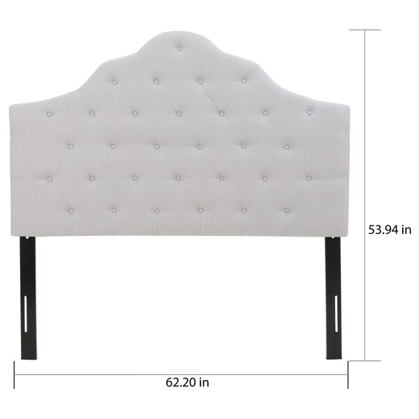 Marlen Adjustable Full/ Queen Tufted Fabric Headboard by Christopher Knight Home - - 12186817