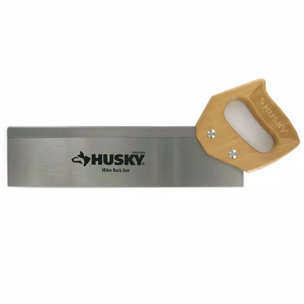 Husky 14 in. Back Saw with Wood Handle and#8211; XDC Depot