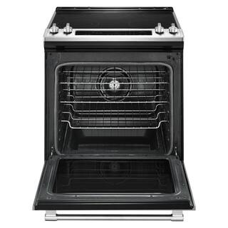 Maytag 6.4 cu. ft. Slide-In Electric Range with True Convection in Fingerprint Resistant Stainless Steel MES8800FZ