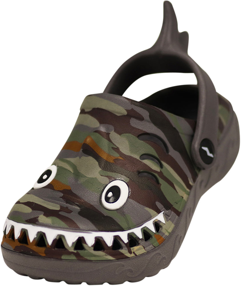 NORTY Toddler Boys Comfort Clogs Male Ankle Strap Sandals Grey Shark