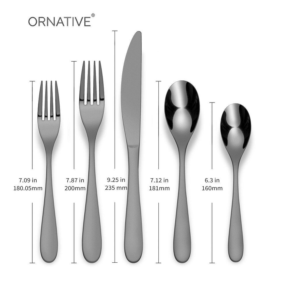 Ornative Percival 18/0 Stainless Steel 20 Pieces Flatware Set   10.63\