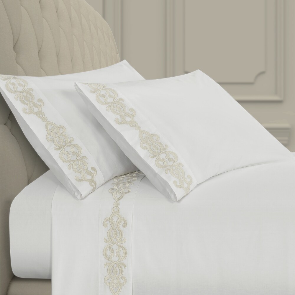 J. Queen New York Imperial Embroidered Sheet Set