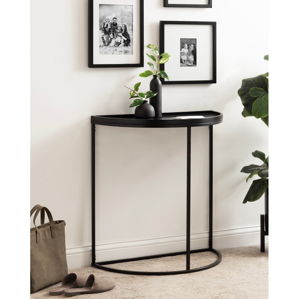 Kate and Laurel Dorrah Half Circle Console Table