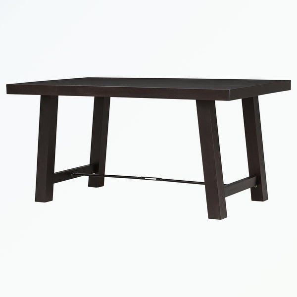 Wood Dining Rectangular Table， Seats up to 6