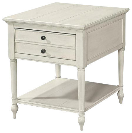 Emma Mason Signature Grayside End Table  Cotton UNI0281   Traditional   Side Tables And End Tables   by Emma Mason  Houzz