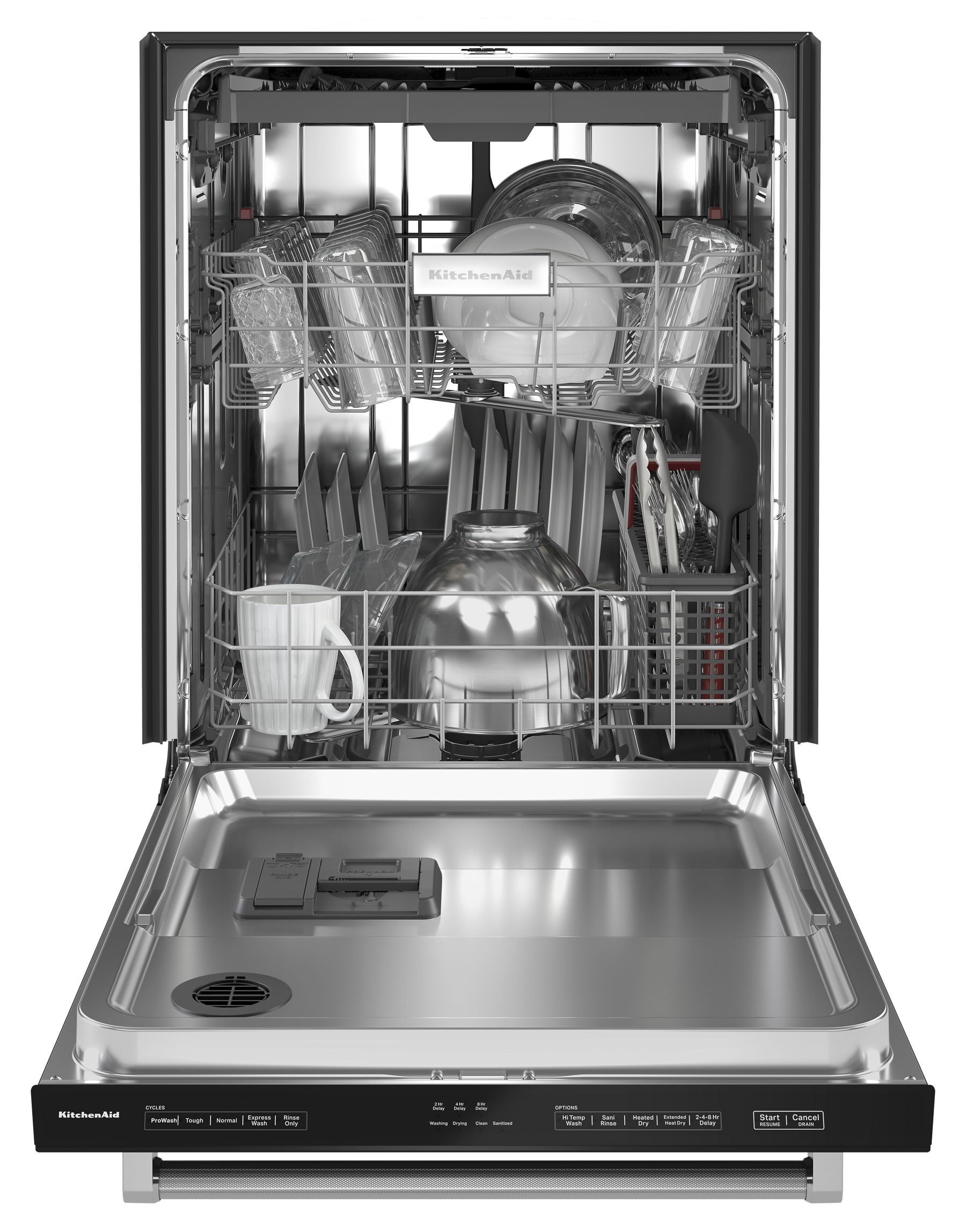 Kitchenaid KDTE204KBL 39 Dba Dishwasher With Third Level Utensil Rack - Black