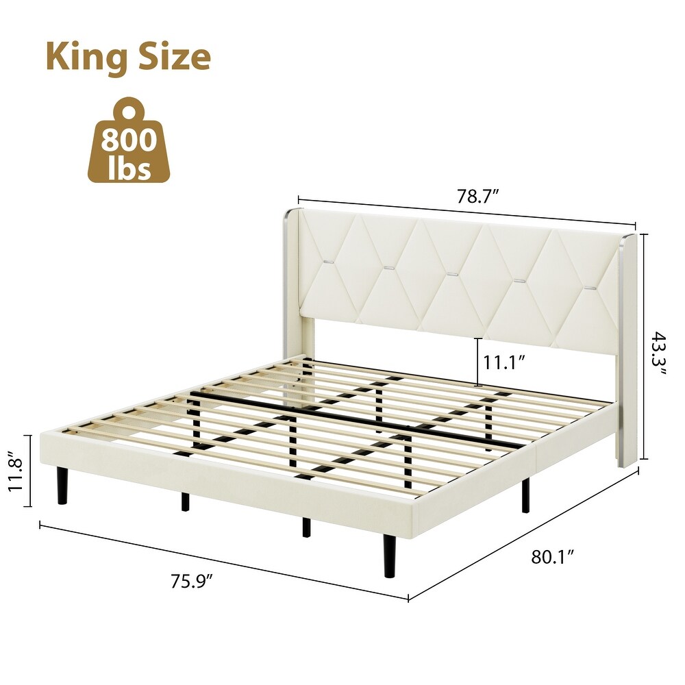 Upholstered Platform Bed Frame