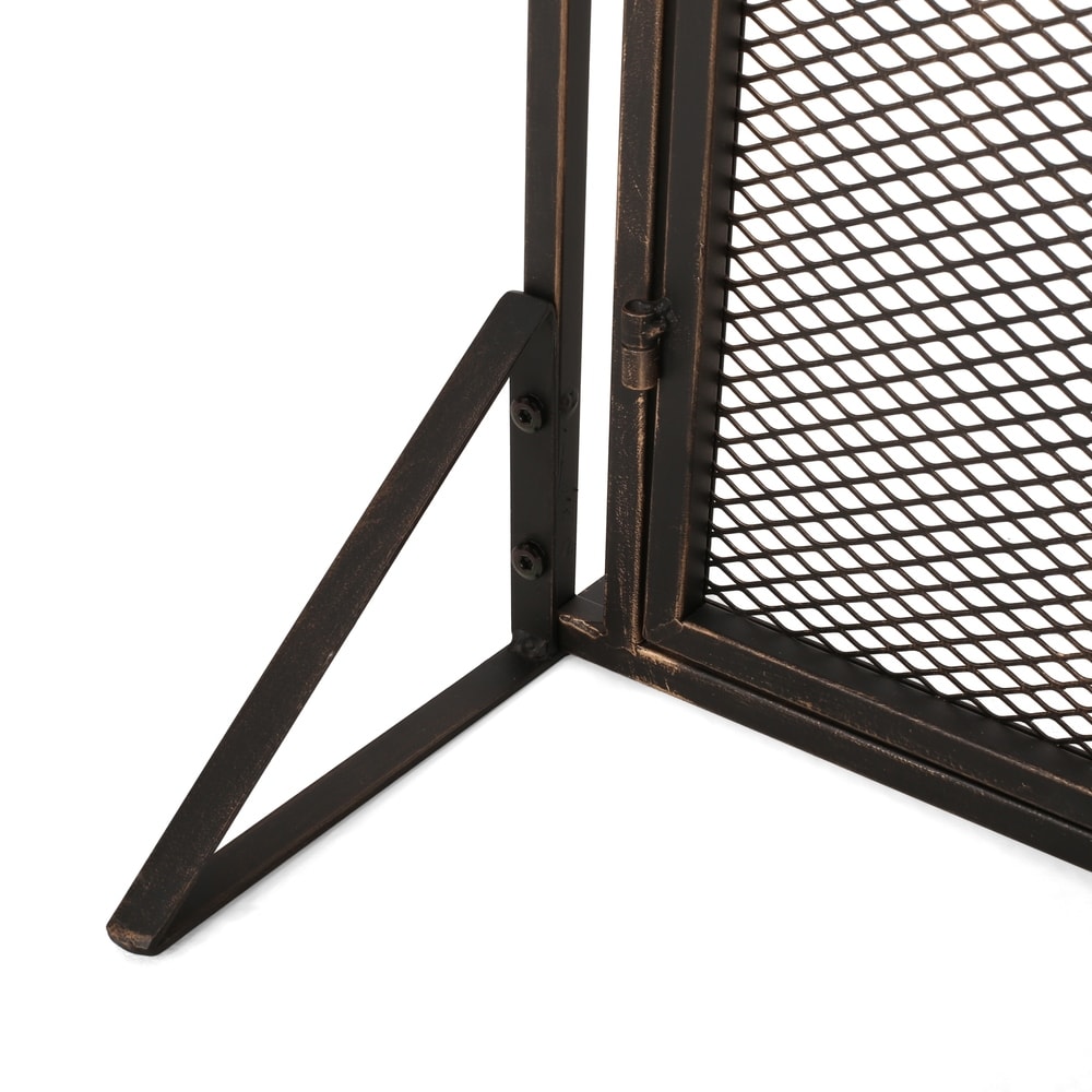 Cartwright Modern Iron Fireplace Screen by Christopher Knight Home   30.50\