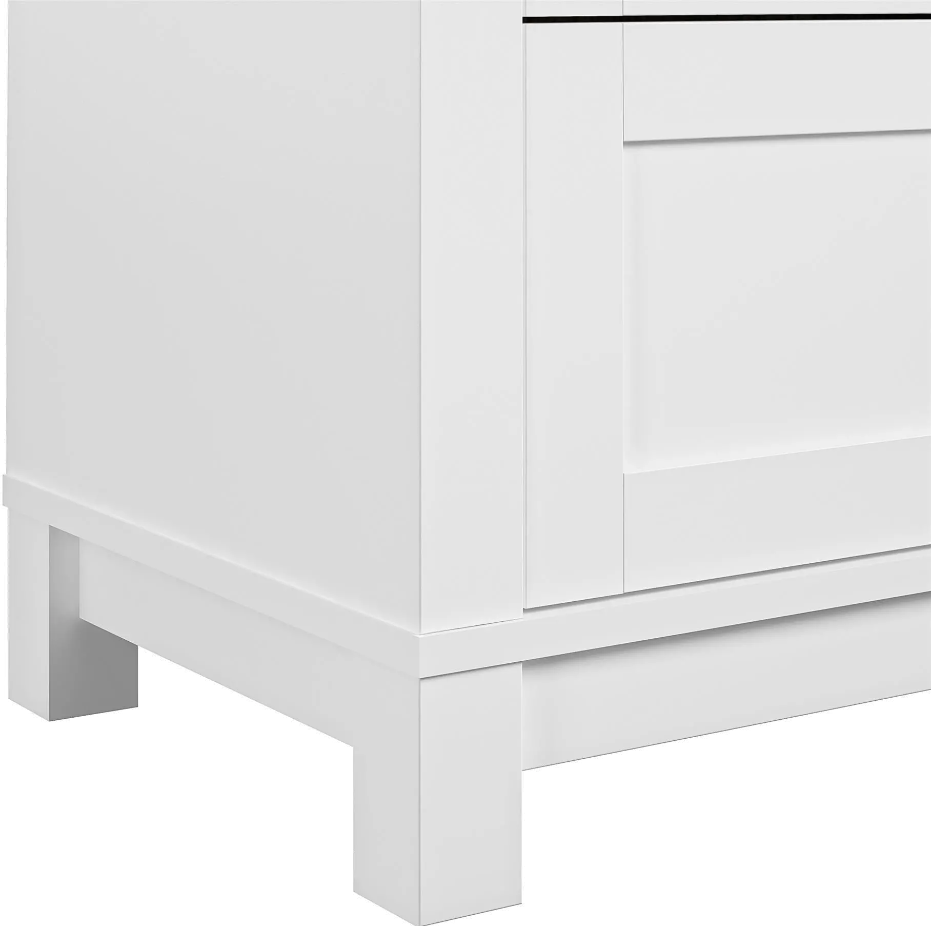 Carver Contemporary White 4-Drawer Dresser