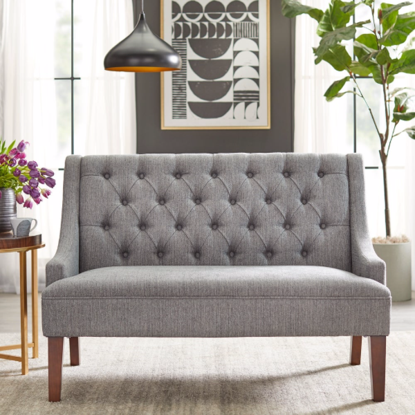 angelo:HOME Loveseat - Melina (grey)