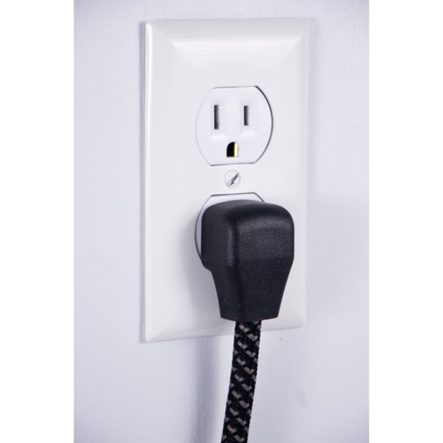 Philips 8 x27 3 outlet Grounded Extension Cord Black