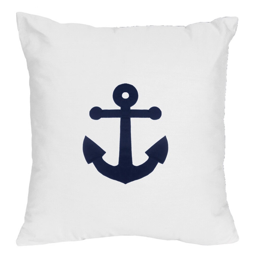 Sweet Jojo Designs Anchors Away Decorative Accent Throw Pillow