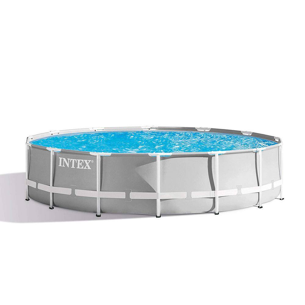 Intex 14 ft. x 42 in. Prism Frame Above Ground Swimming Pool Set with Filter 26719EH