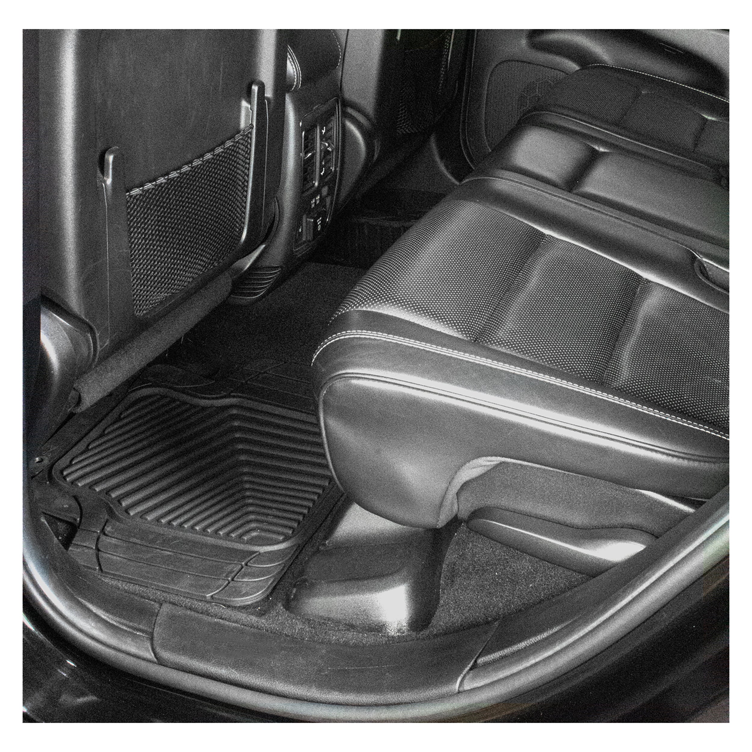 Smart Fit 79924 All-Weather Car Automotive Floor Mats， Rubber， Black 4 Pieces