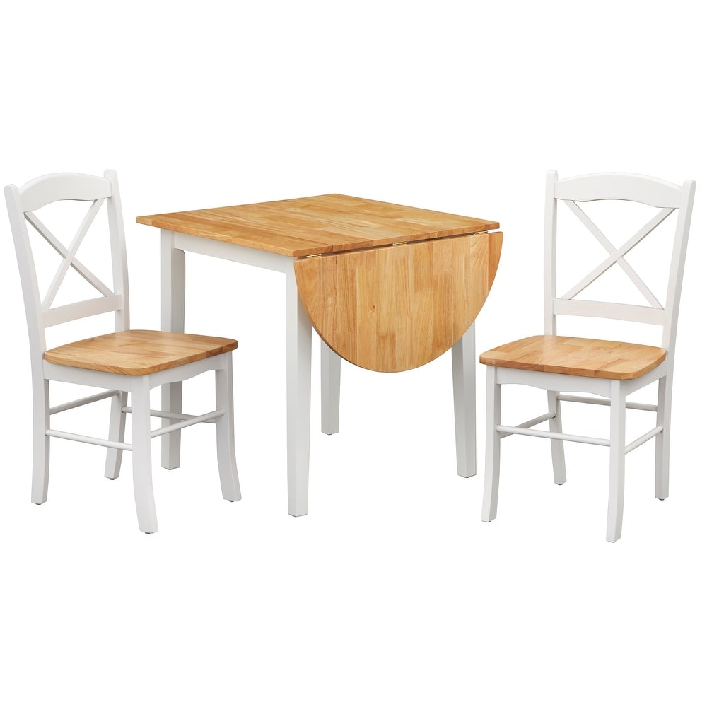 Simple Living Country Cottage Drop Leaf 3 piece Dining Set