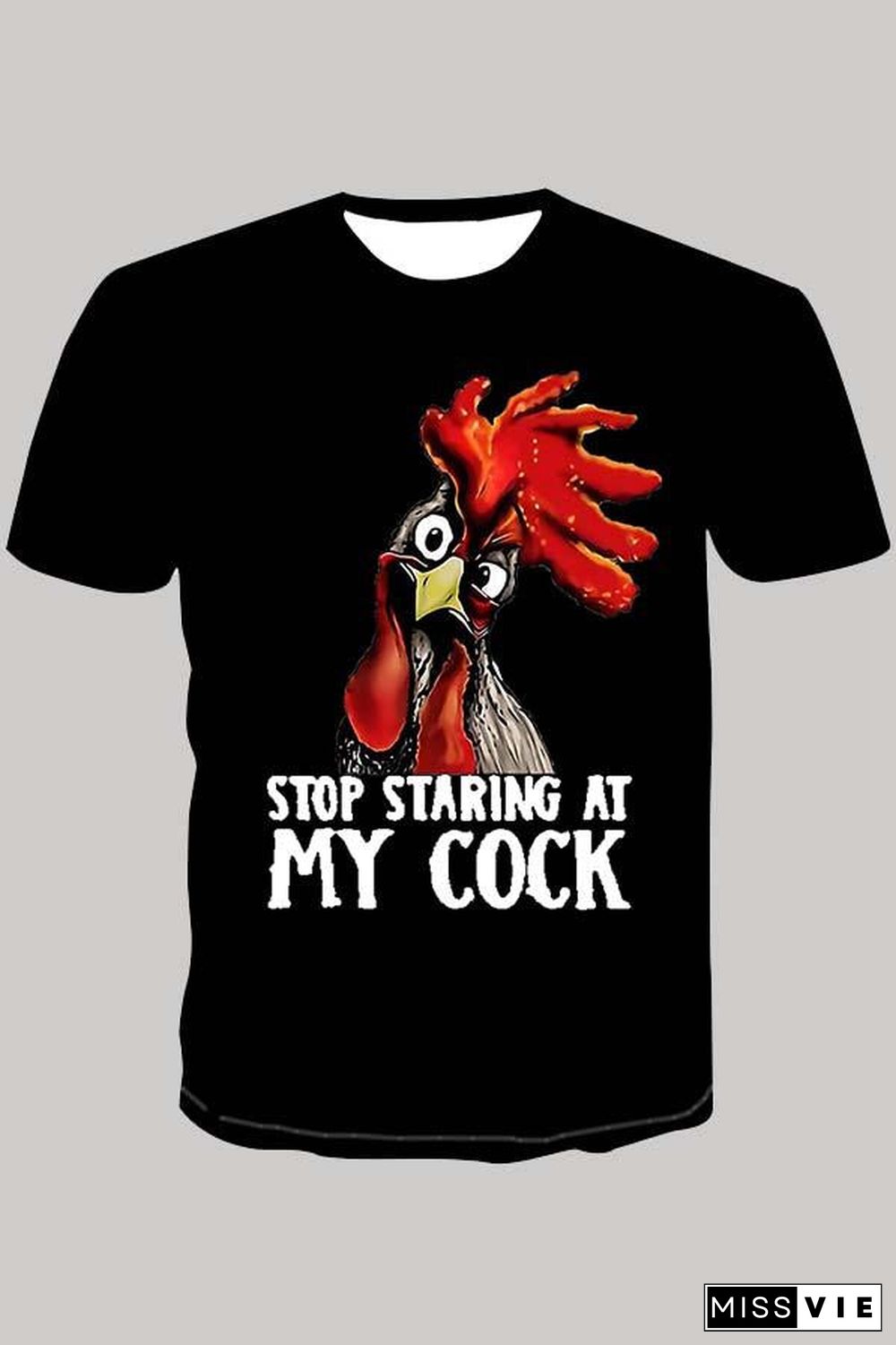 The 3D rooster Short Sleeve T-shirt