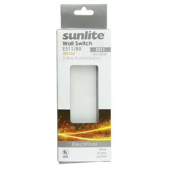 Sunlite 08130 SU E511 3 Way Grounded Rocker Switch...