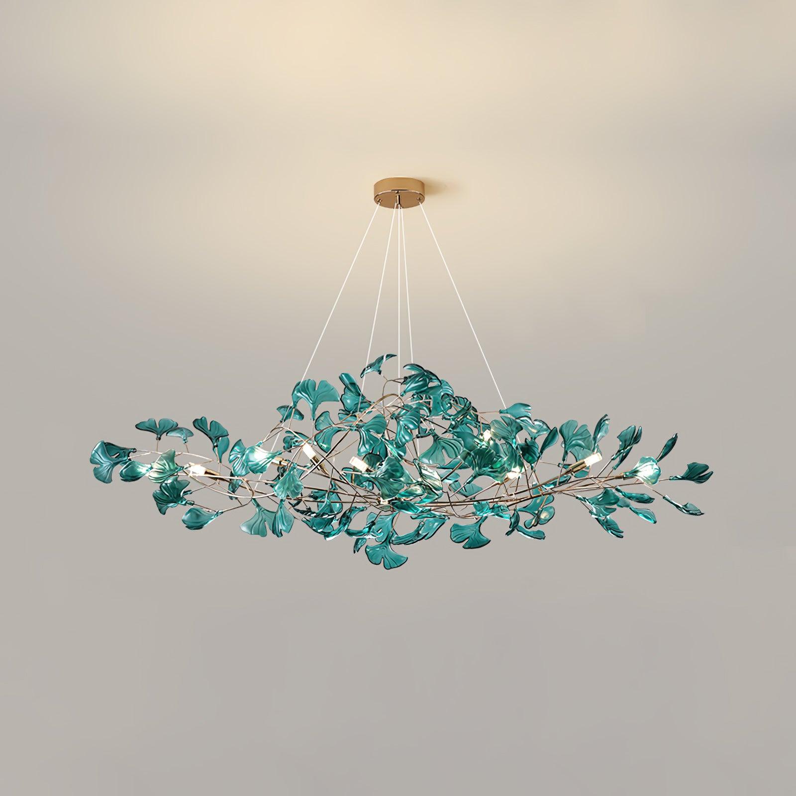 Acrylic Ginkgo Leaf Chandelier