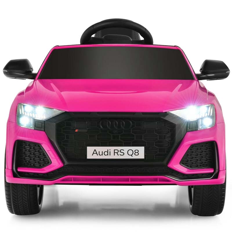 12V Licensed Audi Q8 Kids Ride On Car, Battery Powered 4 Wheeler Riding Toy Car with Remote Control