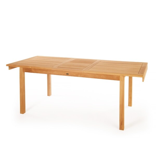 Teak Dining Extension Table Foster Rectangular 65/85 x 36