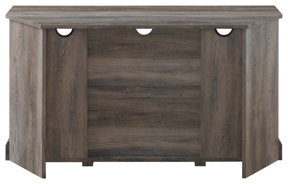 Modern Farmhouse TV Stand  X Accented Barn Doors and Adjustable Shelves   Farmhouse   Entertainment Centers And Tv Stands   by Declusia  Houzz