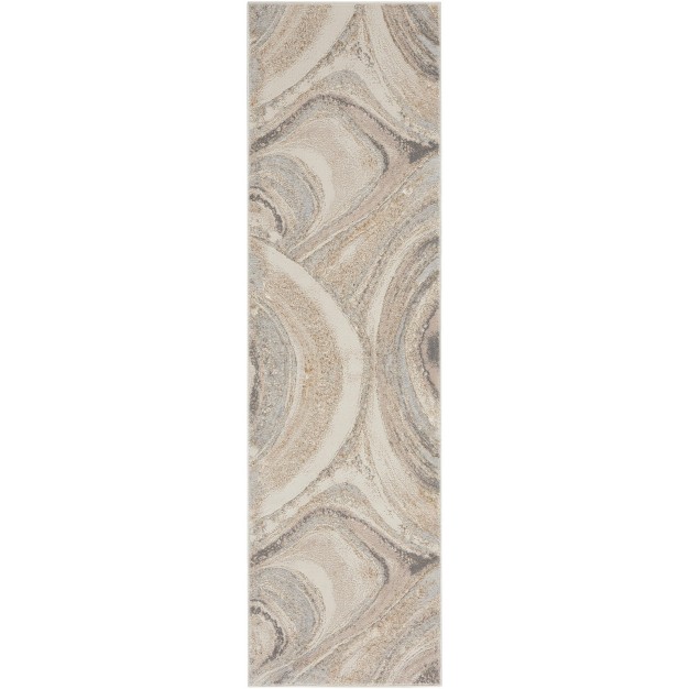 Inspire Me Home D cor Brushstrokes Modern Marble Indoor Area Rug