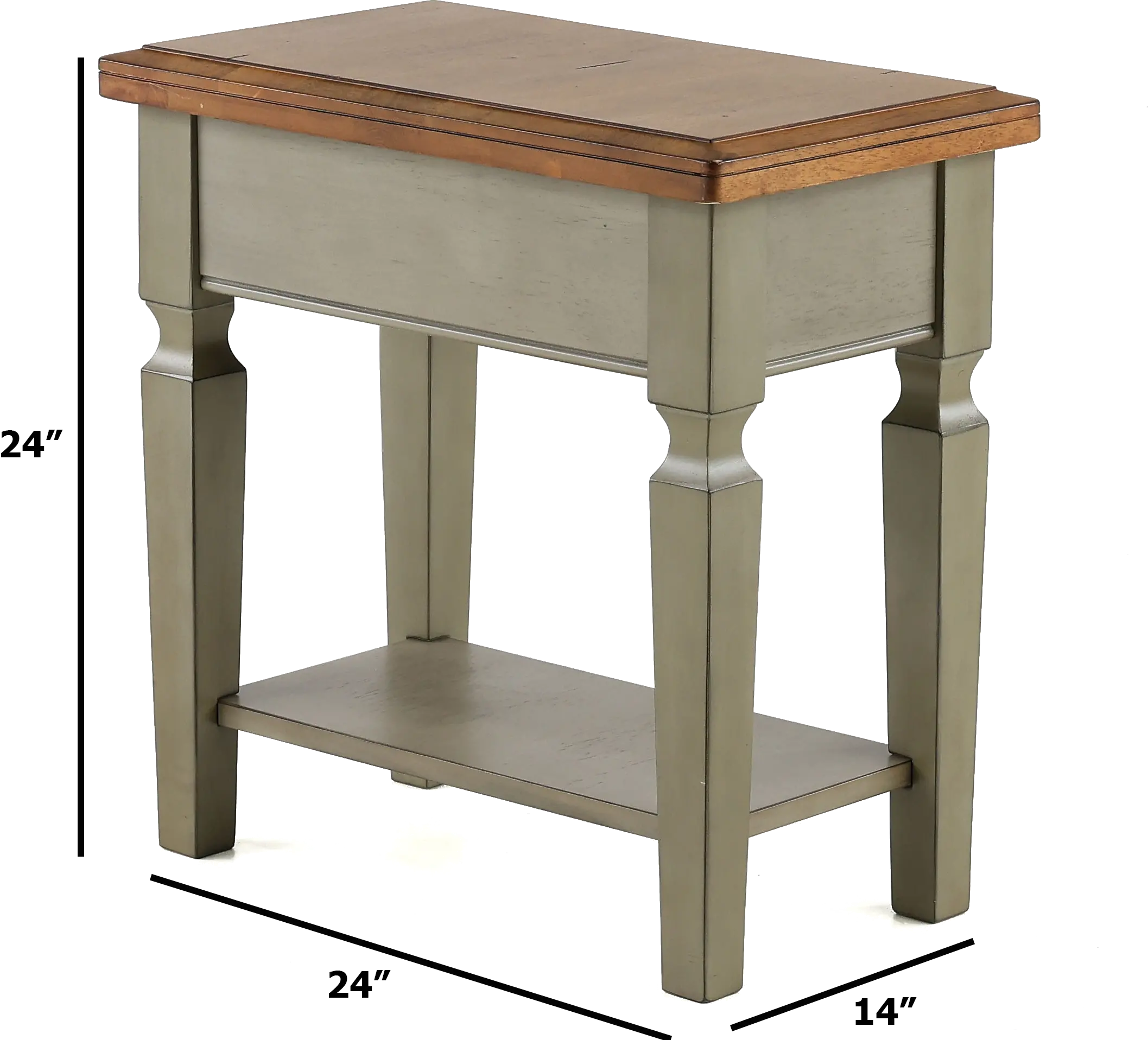 Barnwell Two Tone Side Table