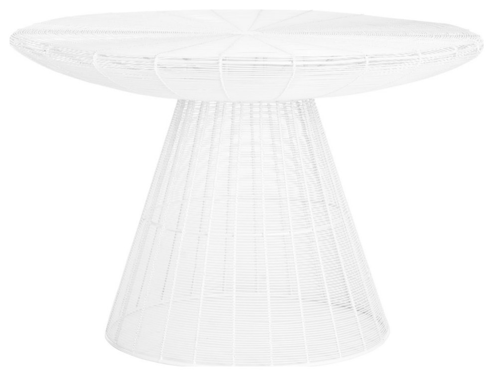 Gina Wire Coffee Table White   Contemporary   Coffee Tables   by AED Luxury Home Decor  Houzz