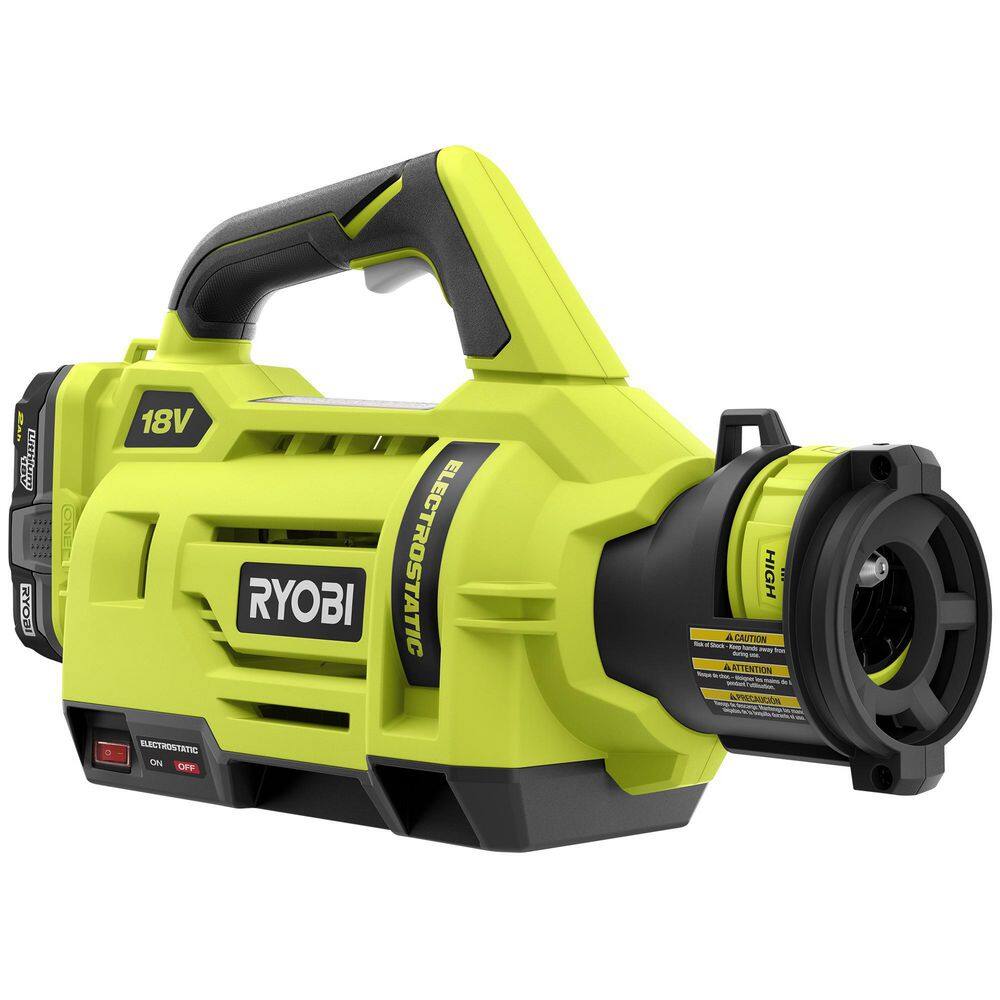 RYOBI ONE+ 18V Cordless Electrostatic 1 Gal. Sprayer Kit with (2) 2.0 Ah Batteries and (1) Charger P2870