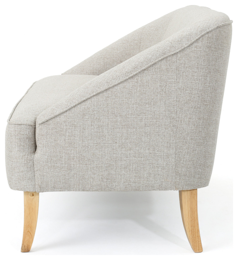 GDF Studio Jasper Mid Century Modern Fabric Loveseat   Transitional   Loveseats   by GDFStudio  Houzz