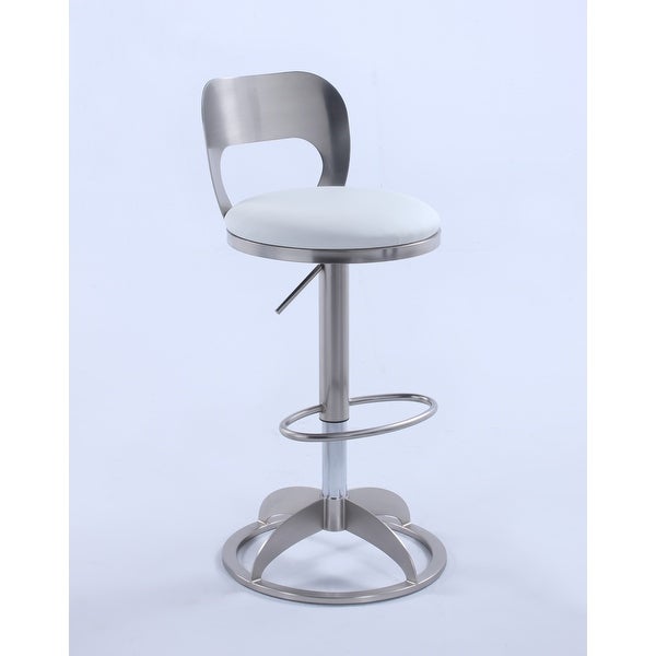 Somette MEI Oval Metal-Back Adjustable Height Stool