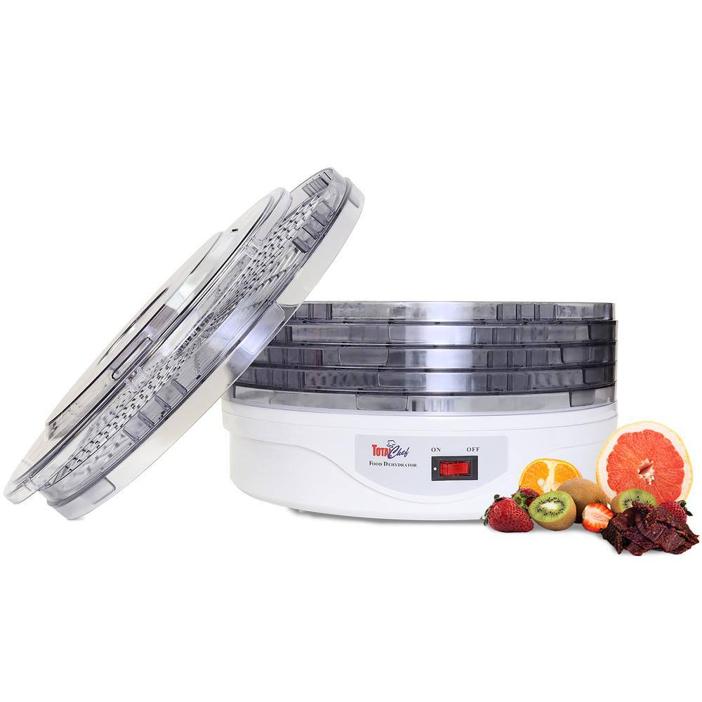 Total Chef Countertop Food Dehydrator 5-Tray Food Dryer for Fruit Snacks Jerky Dog Treats Herbs TCFD-05