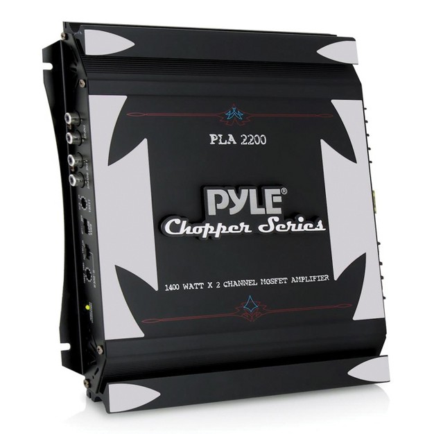 Pyle Chopper Series Pla2200 1 400 watt max 2 channel Bridgeable Class Ab Amp