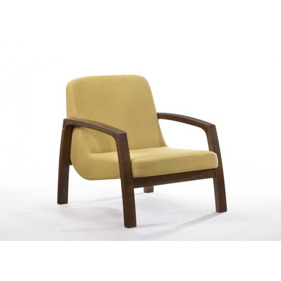 Modrest Bronson Mid century Modern Yellow and Waln...