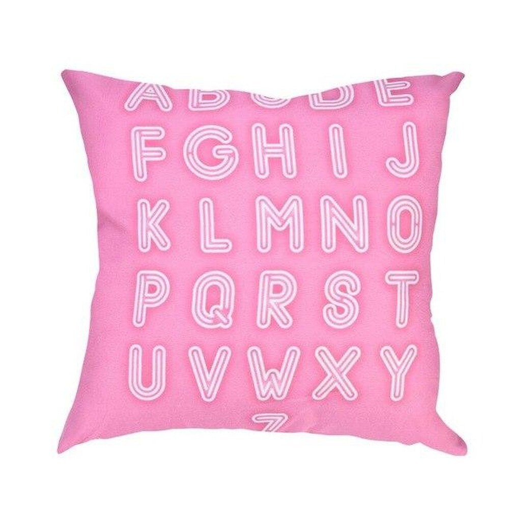 Alphabet Print Pillow Case Polyester Sofa Car Cushion Cover A94