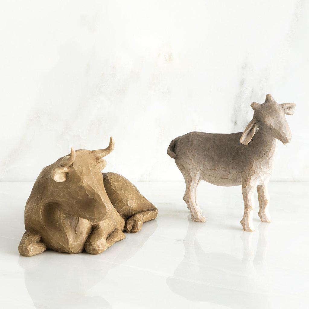 Willow Tree  Ox and Goat Figurine