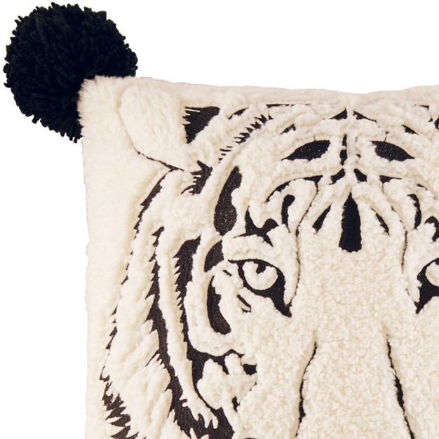 X 20 quot Betseys Tiger Throw Pillow Raven Black