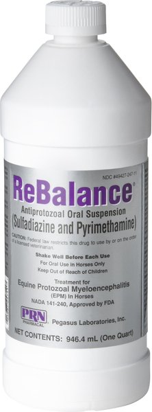 ReBalance (sulfadiazine and pyrimethamine) Antiprotozoal Oral Suspension for Horses