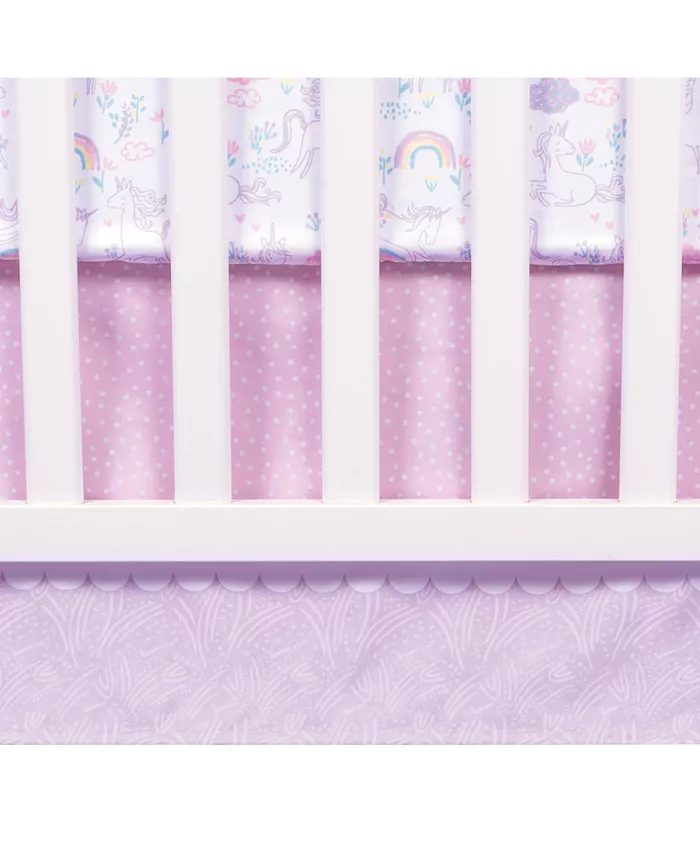 Trend Lab Sammy and Lou Sweet Unicorn 4 Piece Crib Bedding Set