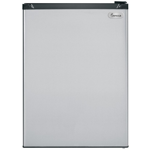 Impecca 24 inc Width 5 5 Cu Ft Mini Refrigerator Stainless Look