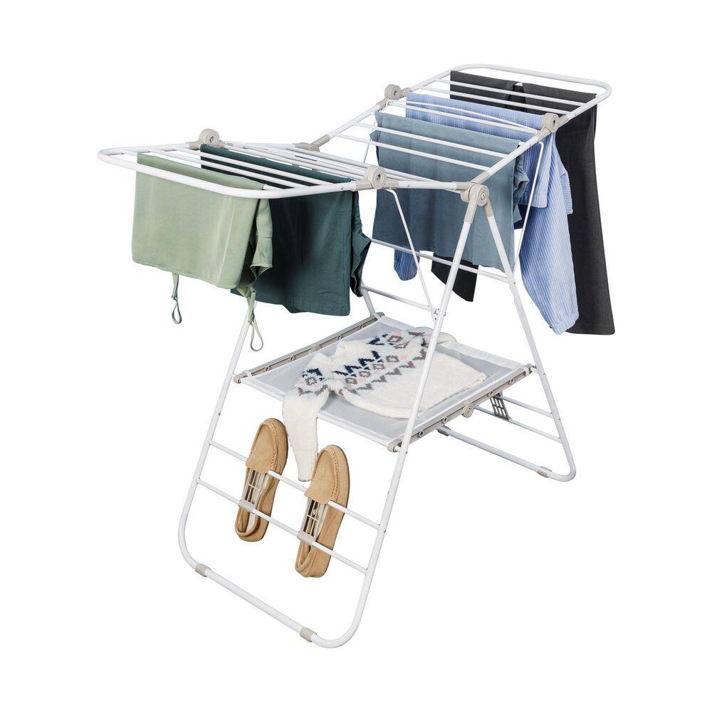 Honey-Can-Do Large Expandable and Collapsible Gullwing Clothes Drying Rack DRY-09805