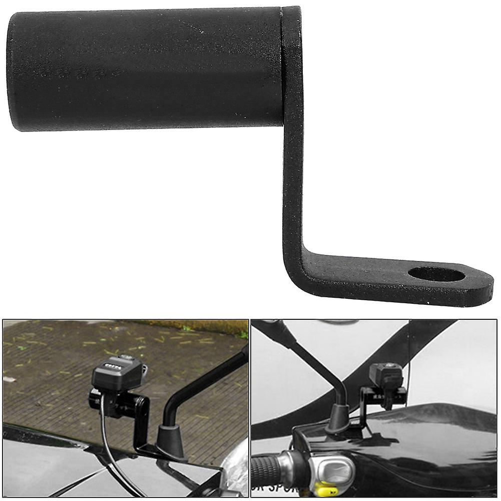 Motorcycle Mirror Bracket Side Rearview Mirror Holder Mount Clamp Bar Phone Holder Black