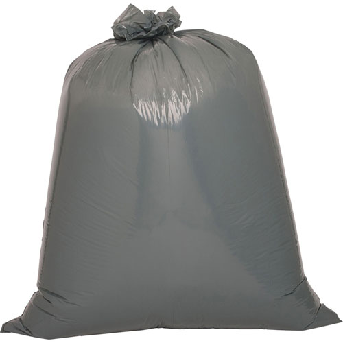 Genuine Joe Black Flat-Bottom Trash Bags | 45 Gallon， 39